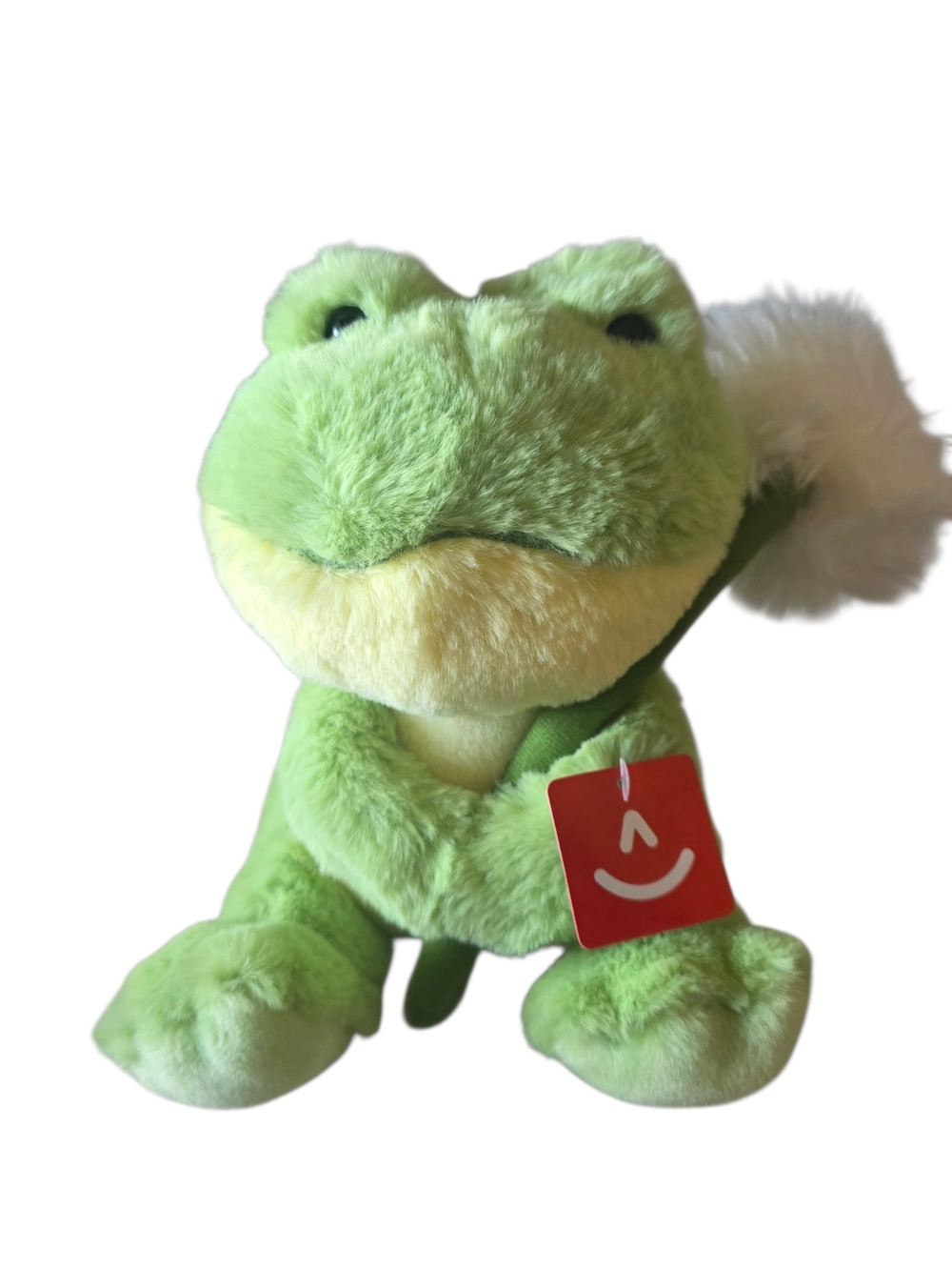 Aurora Dandelion Green And White Frog Plush Stuffed Animal 9 Inch New With Tags